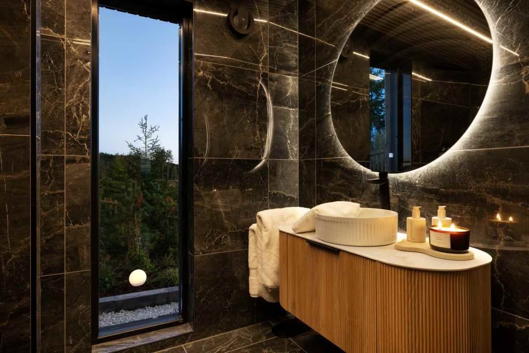 334. Spahytte Oslo lufthavn Gardermoen, 2 personer, jacuzzi og sauna med panoramautsikt. 1 time fra Oslo. - Bilde 10