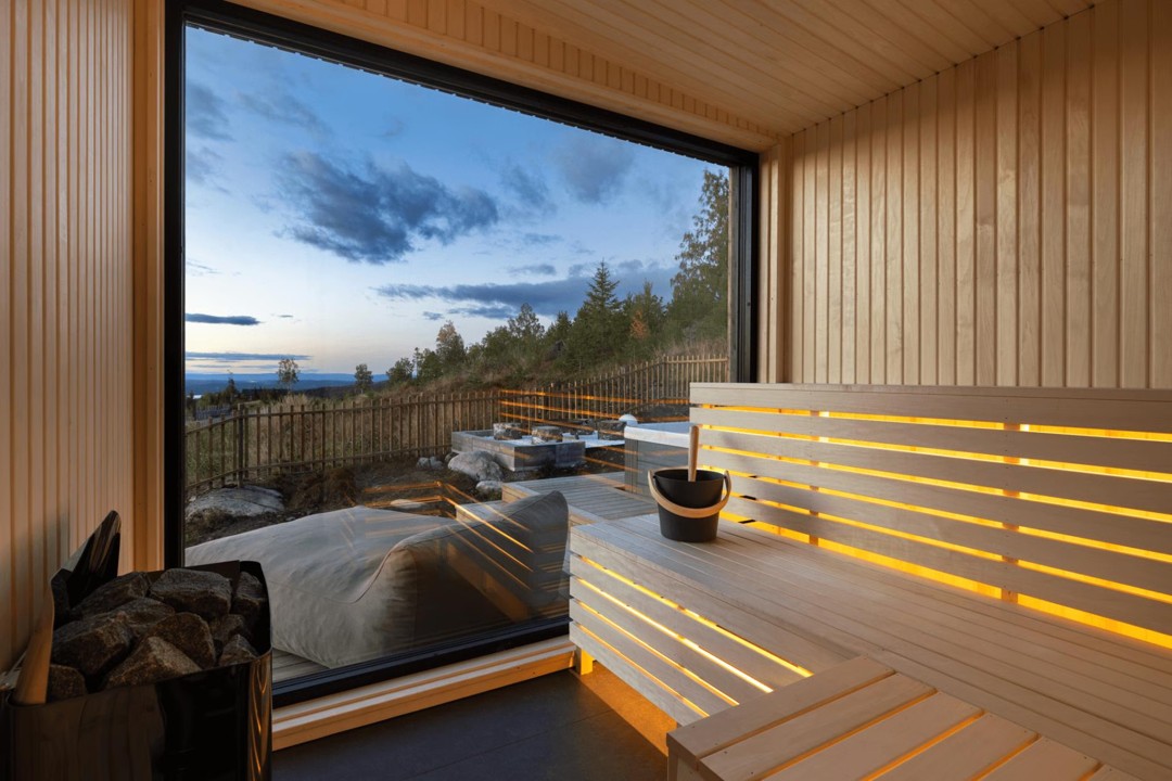 334. Spahytte Oslo lufthavn Gardermoen, 2 personer, jacuzzi og sauna med panoramautsikt. 1 time fra Oslo. - Bilde 7