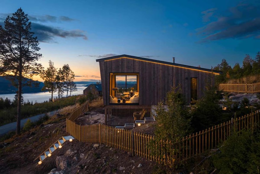 334. Spahytte Oslo lufthavn Gardermoen, 2 personer, jacuzzi og sauna med panoramautsikt. 1 time fra Oslo. - Bilde 5