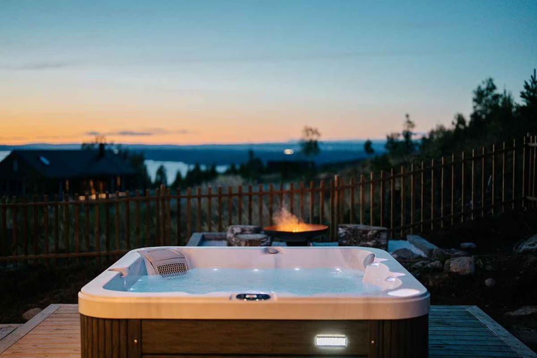 334. Spahytte Oslo lufthavn Gardermoen, 2 personer, jacuzzi og sauna med panoramautsikt. 1 time fra Oslo. - Bilde 8