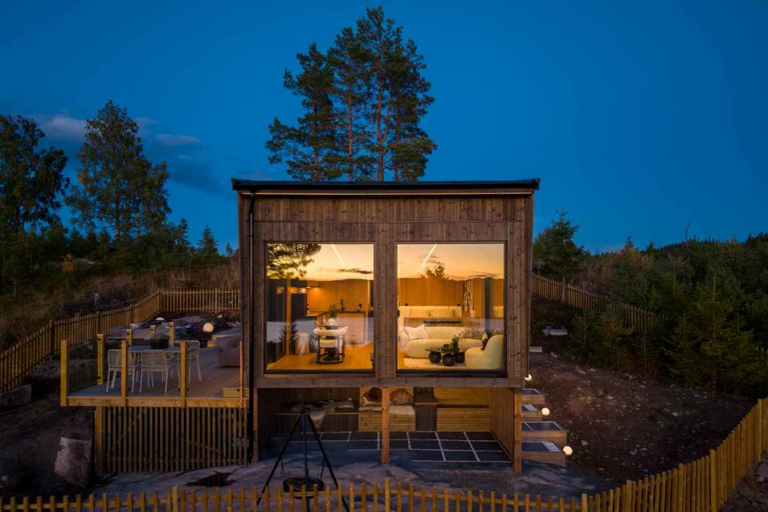 334. Spahytte Oslo lufthavn Gardermoen, 2 personer, jacuzzi og sauna med panoramautsikt. 1 time fra Oslo. - Bilde 6